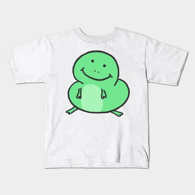 Pudgy frog Kids T-Shirt by sparklyclarke